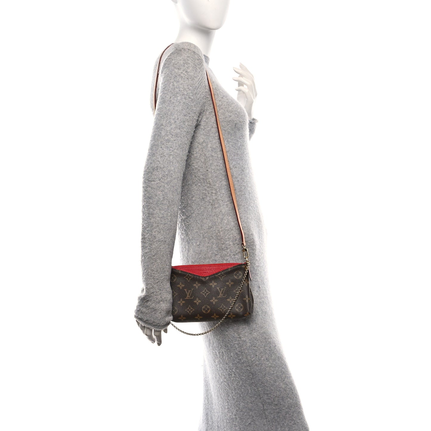 Monogram Pallas Clutch Cherry