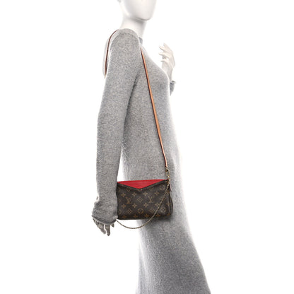 Louis Vuitton Monogram Pallas Clutch Cherry 2 of 10