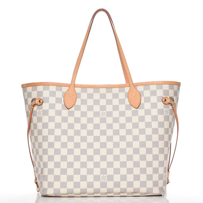 Louis Vuitton Damier Azur Neo Neverfull MM Rose Ballerine 4 of 13