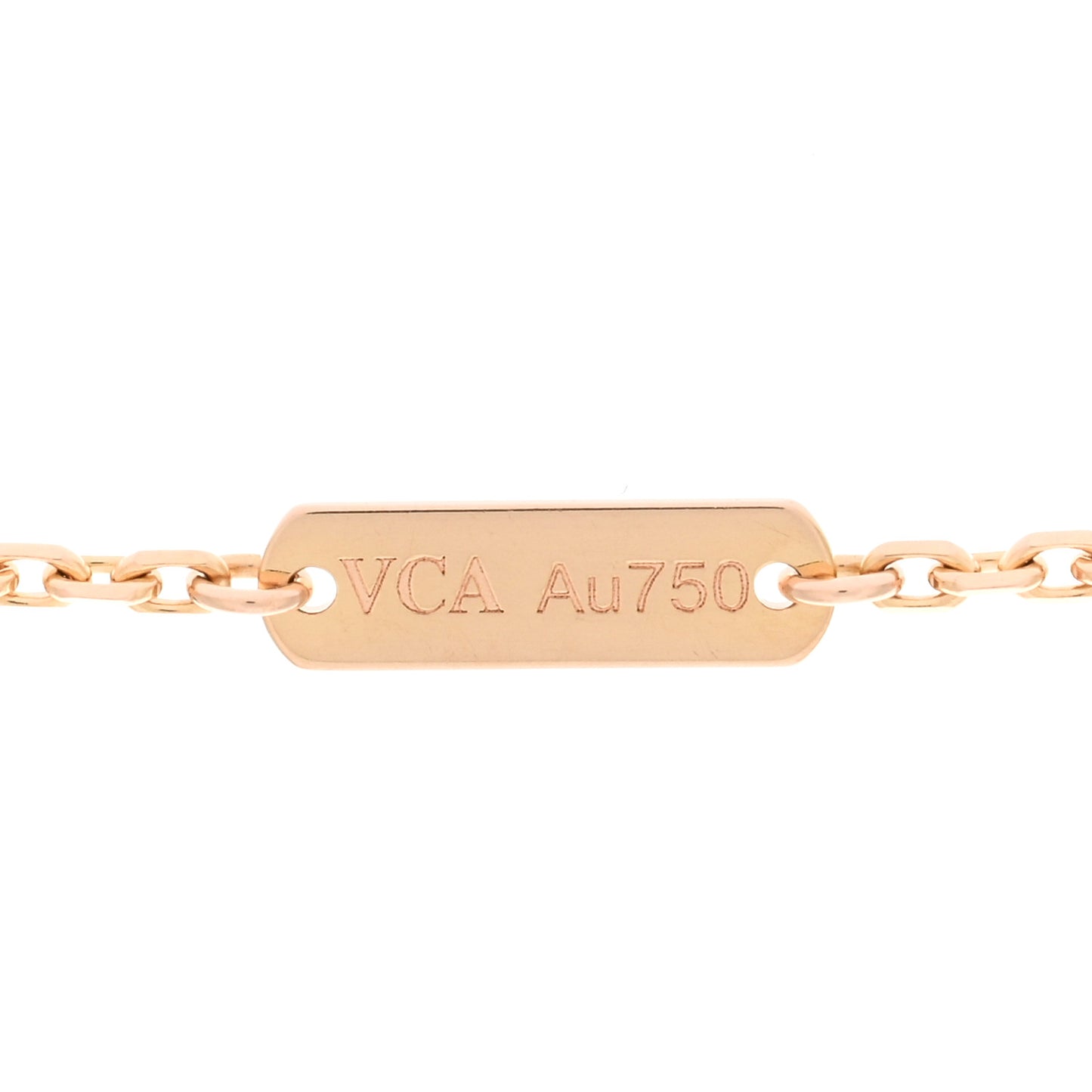 18K Rose Gold Vintage Alhambra Pendant Necklace