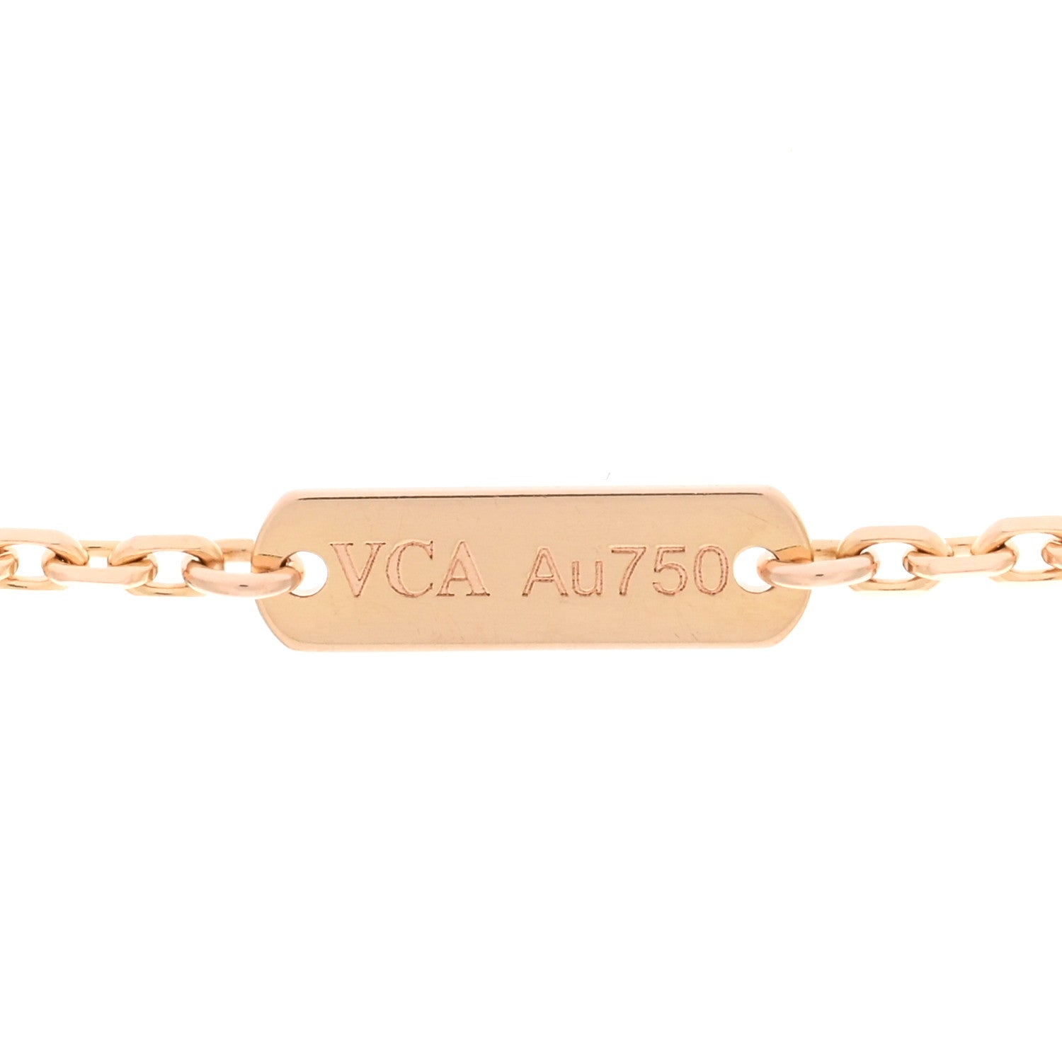 Van Cleef & Arpels 18K Rose Gold Vintage Alhambra Pendant Necklace 5 of 6