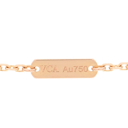 Van Cleef & Arpels 18K Rose Gold Vintage Alhambra Pendant Necklace 5 of 6