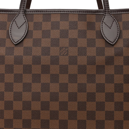 Louis Vuitton Damier Ebene Neo Neverfull MM Rose Ballerine 9 of 12