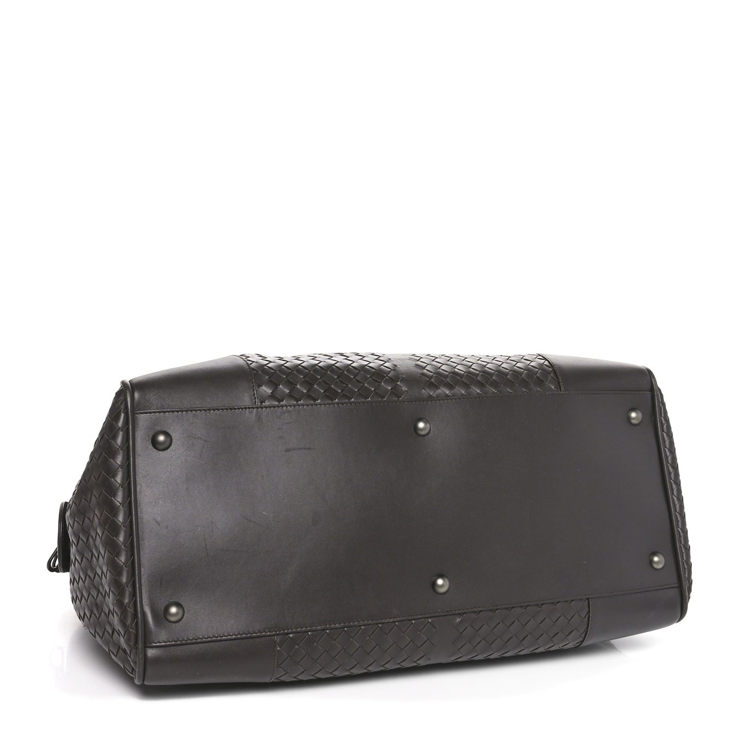 Nappa Intrecciato VN Large Duffel Ebano
