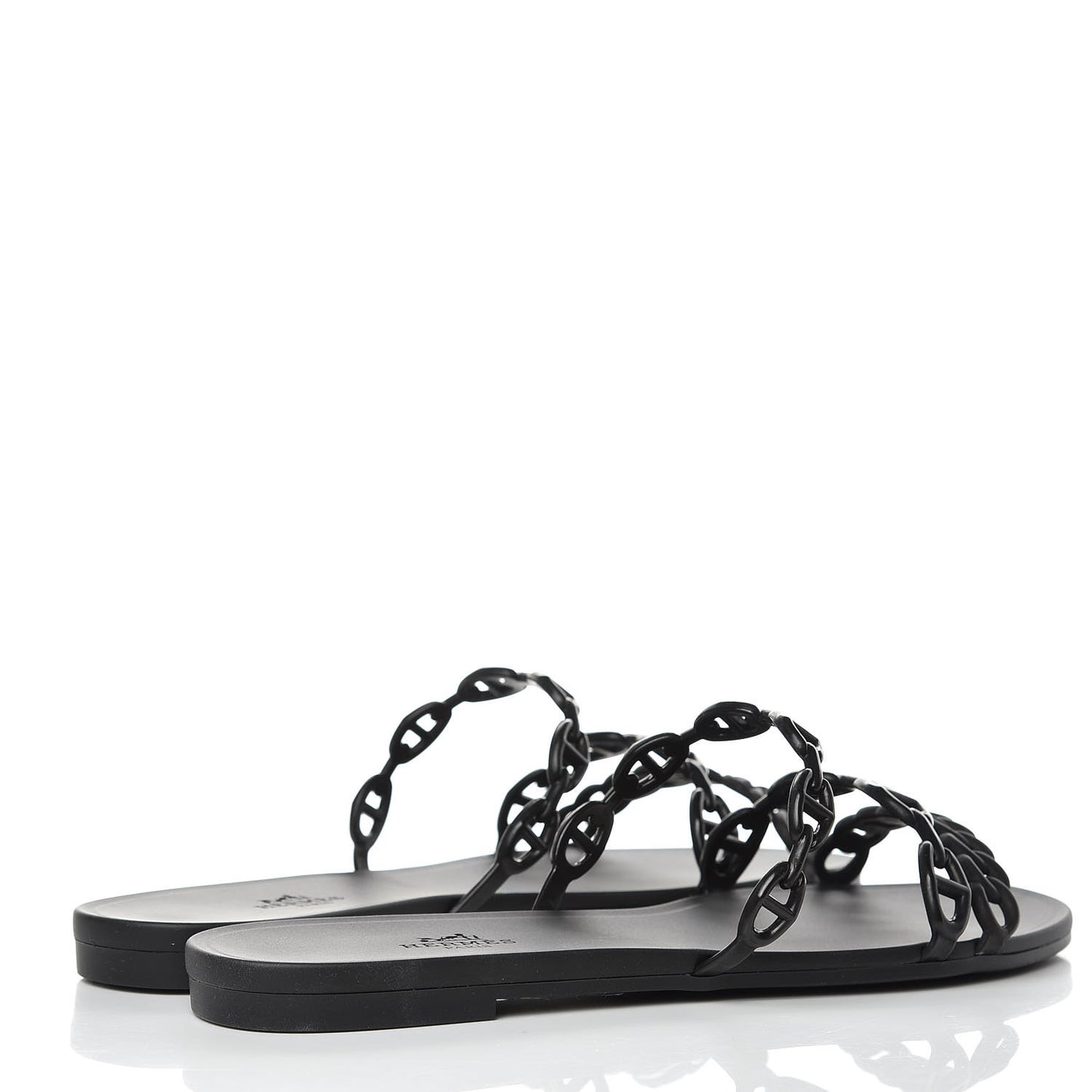 Rubber Chaine d'Ancre Rivage Sandals 39 Black