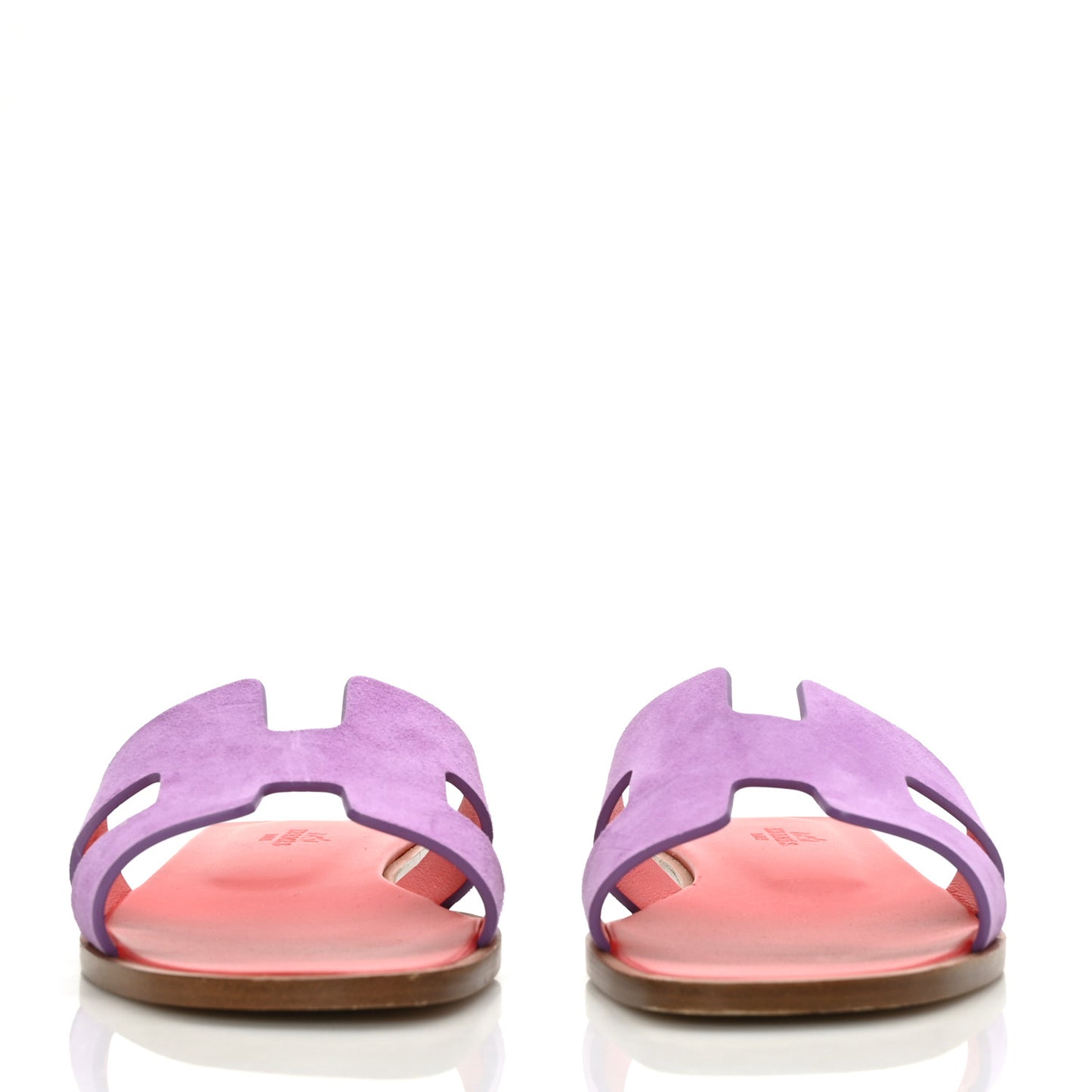 Suede Goatskin Oran Sandals 37.5 Violet Parme