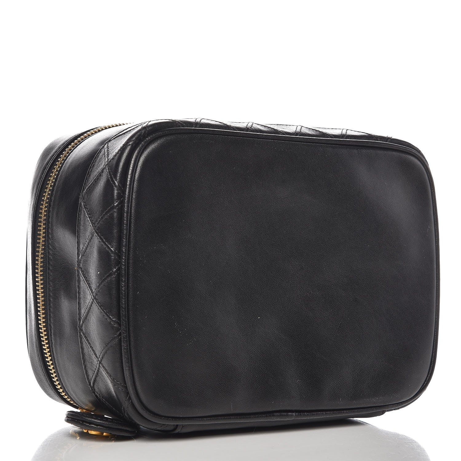 Chanel Lambskin Vanity Cosmetic Case Black 3 of 8