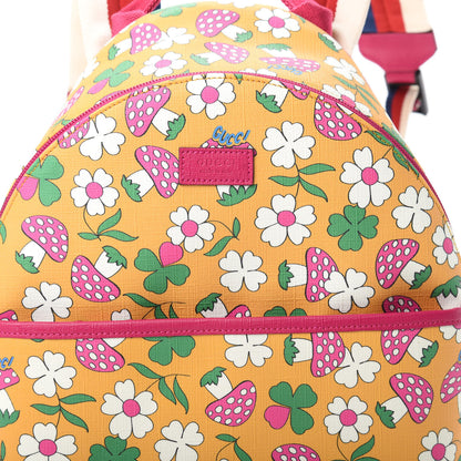 Gucci Canvas Childrens Flower Mushroom Print Backpack 7 of 9