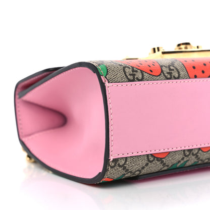 Gucci GG Supreme Monogram Strawberry Small Padlock Shoulder Bag 10 of 11