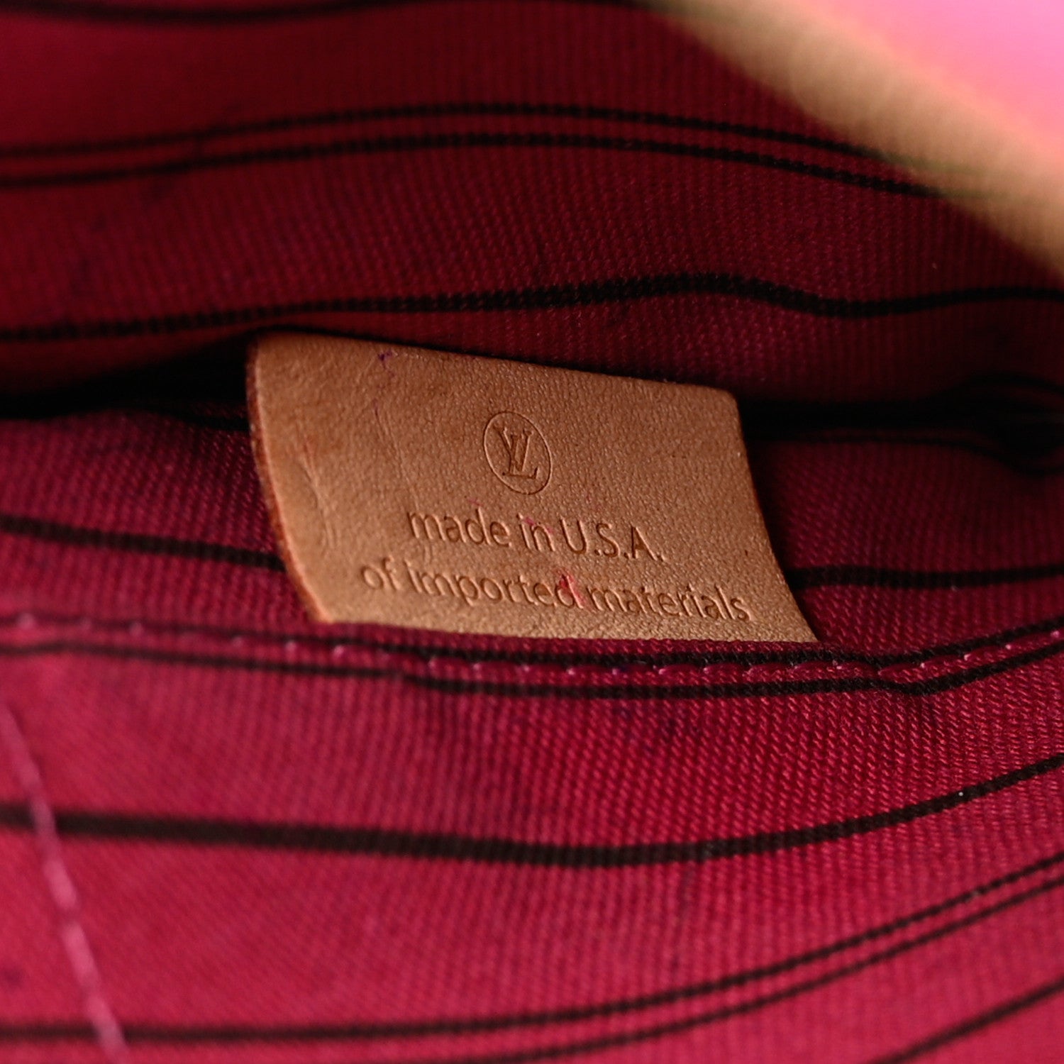 Louis Vuitton Monogram Neverfull MM GM Pochette Fuchsia 7 of 8