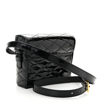 Saint Laurent Patent Matelasse Monogram June Box Bag Black 3 of 10