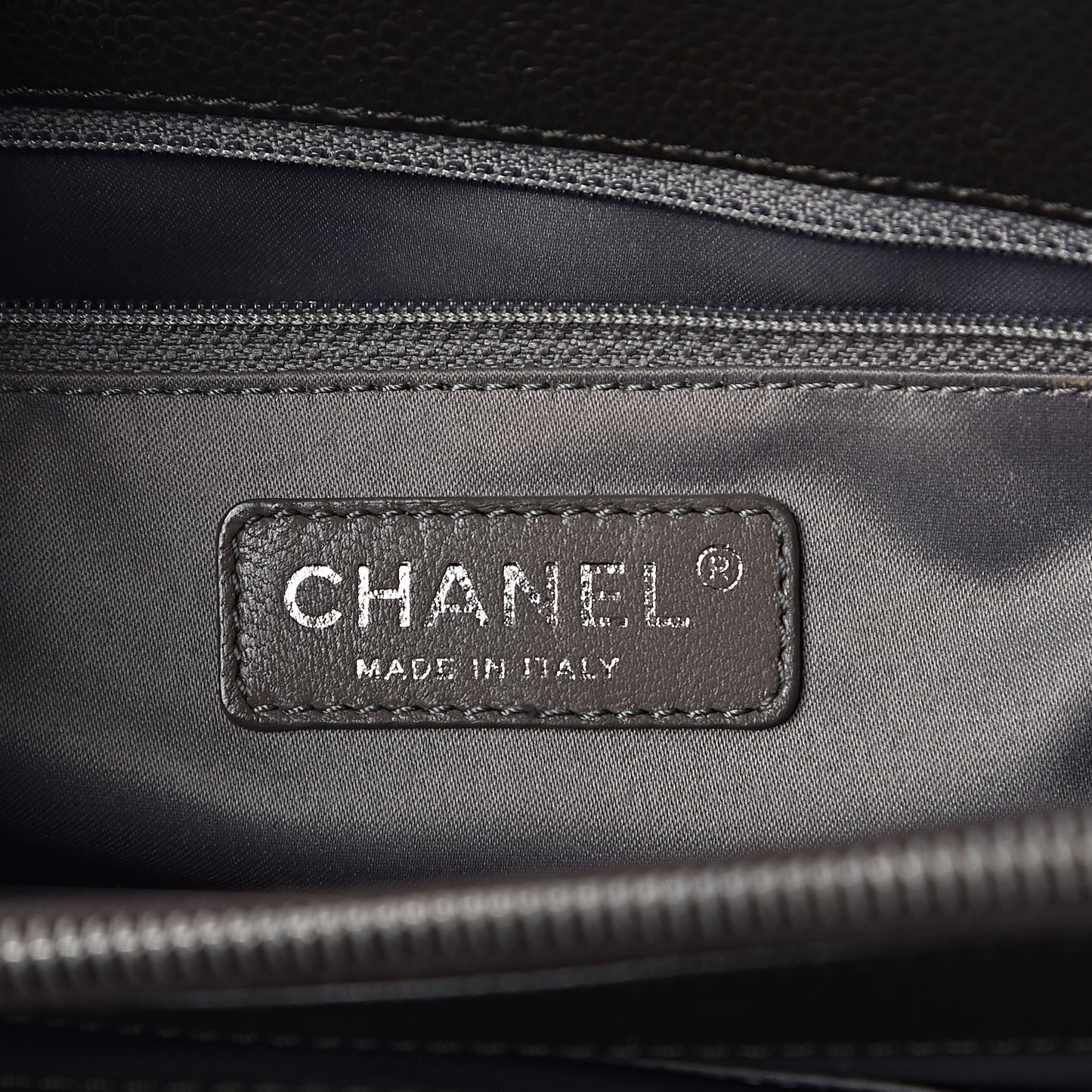 Caviar Quilted Grand Shopping Tote GST Dark Brown