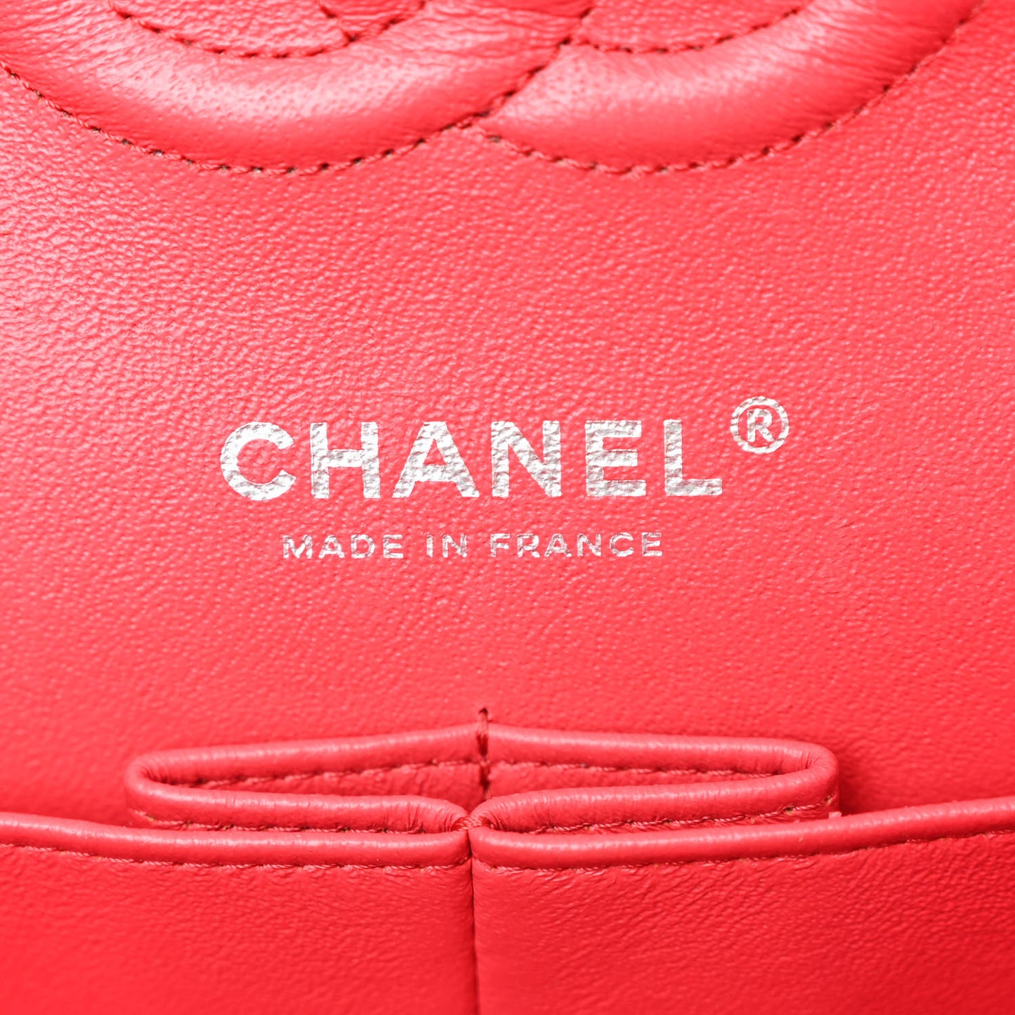 Patent Quilted Medium Double Flap Fuchsia