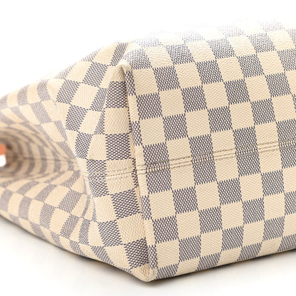 Louis Vuitton Damier Azur Graceful MM Rose Ballerine 9 of 12