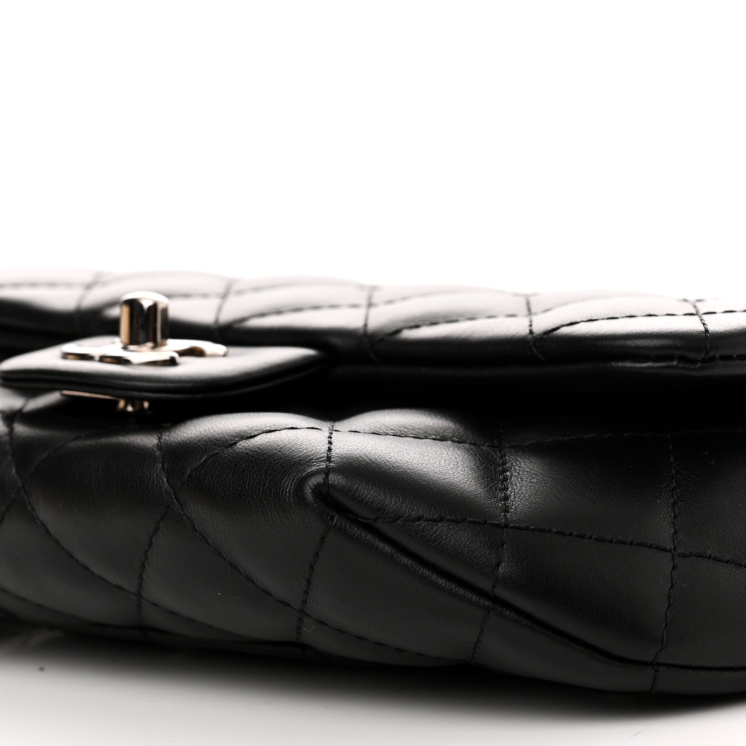 Chanel Calfskin Quilted CC Uniform Flap Belt Bag Black 10 of 11