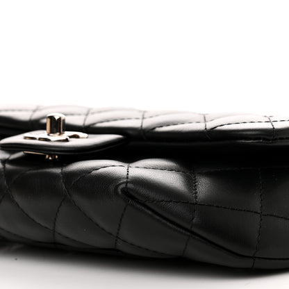 Chanel Calfskin Quilted CC Uniform Flap Belt Bag Black 10 of 11