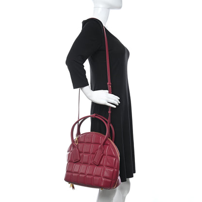 Bottega Veneta Butter Calfskin Padded Swoop Amaranto 2 of 10