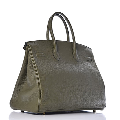 Hermes Togo Birkin 35 Vert Olive 3 of 11