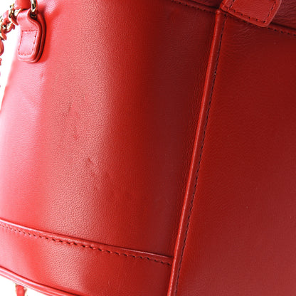 Chanel Lambskin Timeless Vanity Cosmetic Case Red 12 of 13