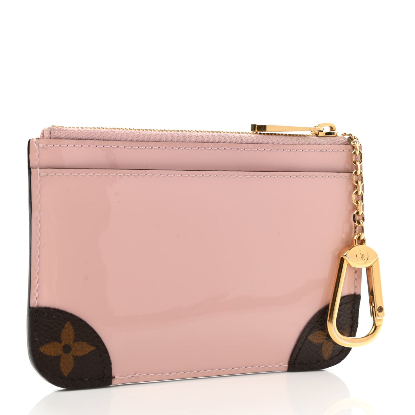 Patent Miroir Venice Key Pouch Rose Ballerine