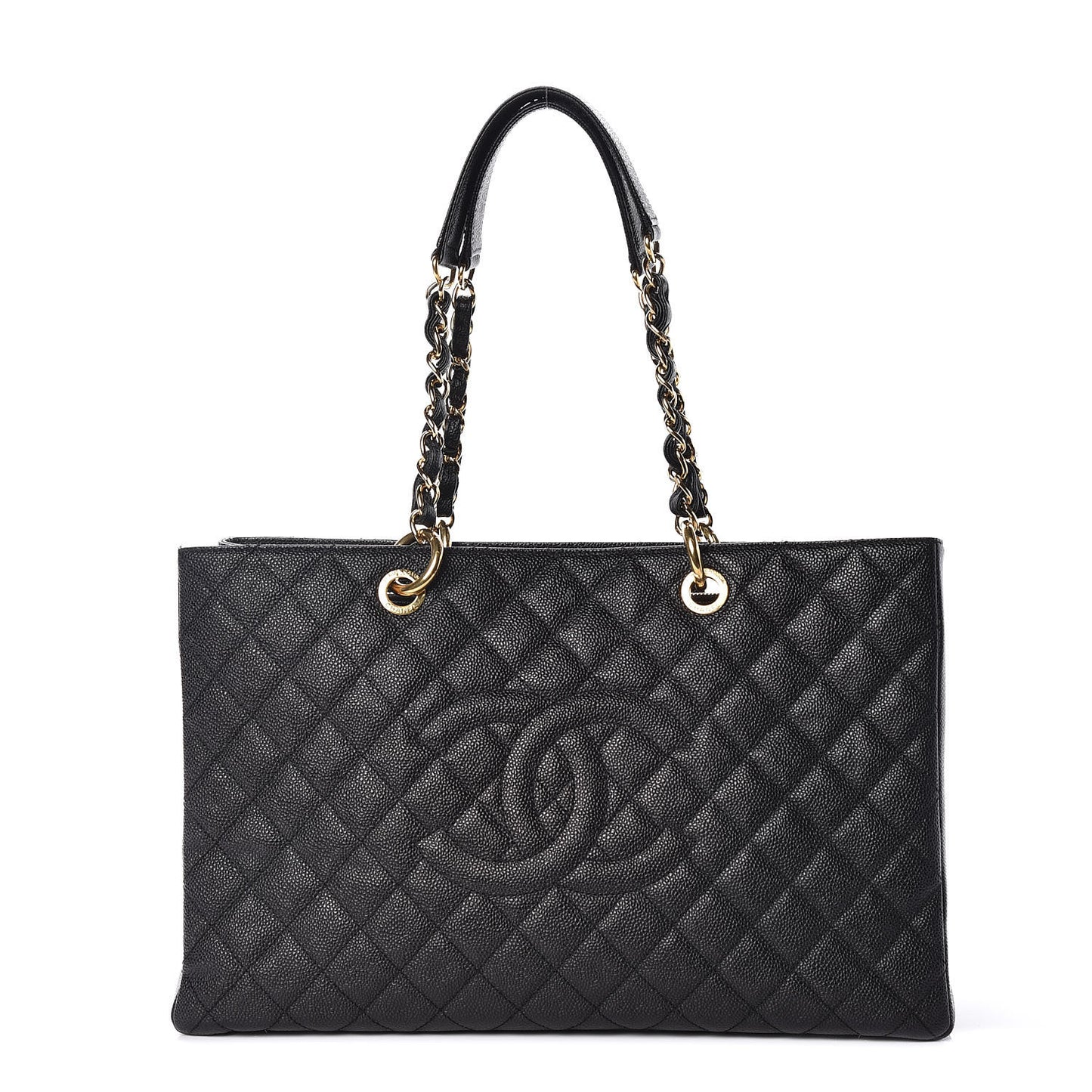 Caviar Quilted XL Grand Shopping Tote GST Black
