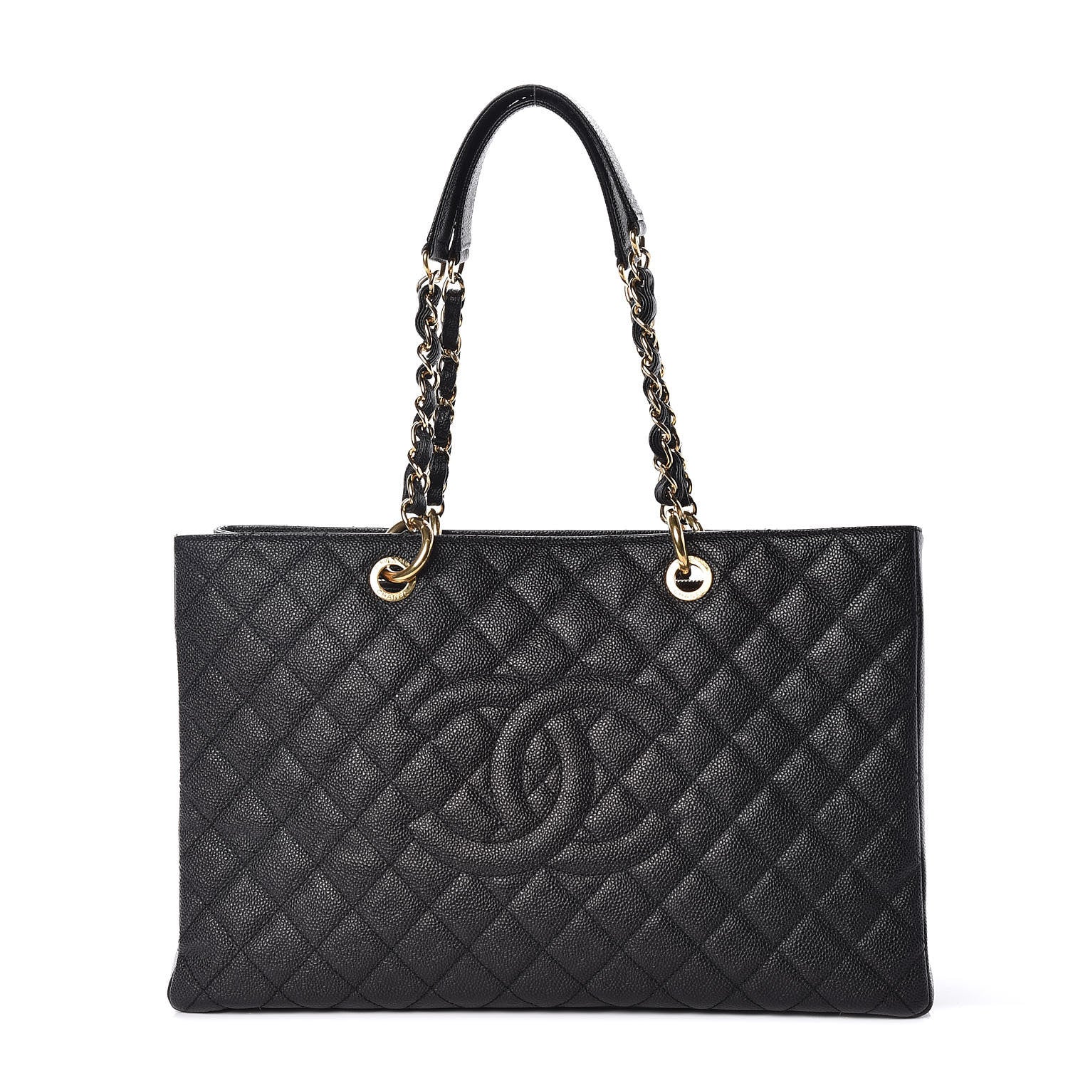 Chanel Caviar Quilted XL Grand Shopping Tote GST Black 1 of 13