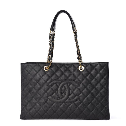Chanel Caviar Quilted XL Grand Shopping Tote GST Black 1 of 13