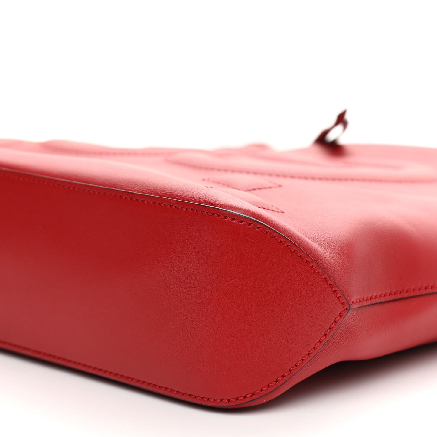Apollo Calfskin GG Dadini Embroidered Chain Hobo Hibiscus Red