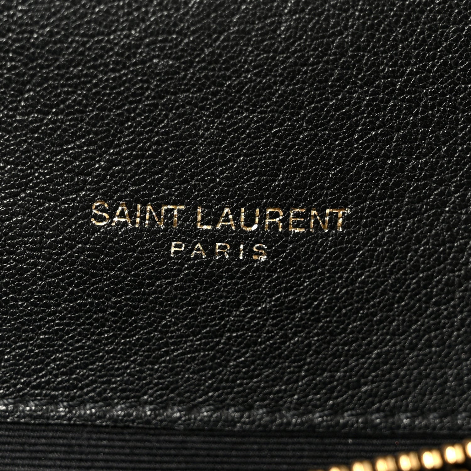 Saint Laurent Sheepskin Matelasse Chevron Monogram Large College Satchel Black 6 of 11