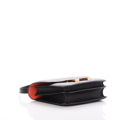 Hermes Swift Horseshoe Constance 24 Black Rose Jaipur 4 of 22