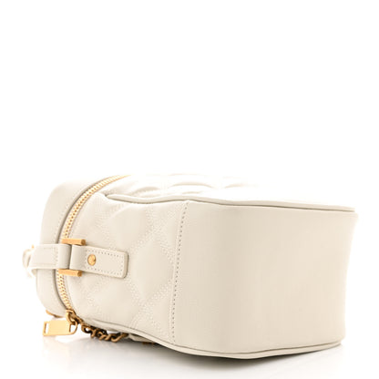 Saint Laurent Grain de Poudre Quilted 80's Vanity Bag Crema Soft 4 of 10