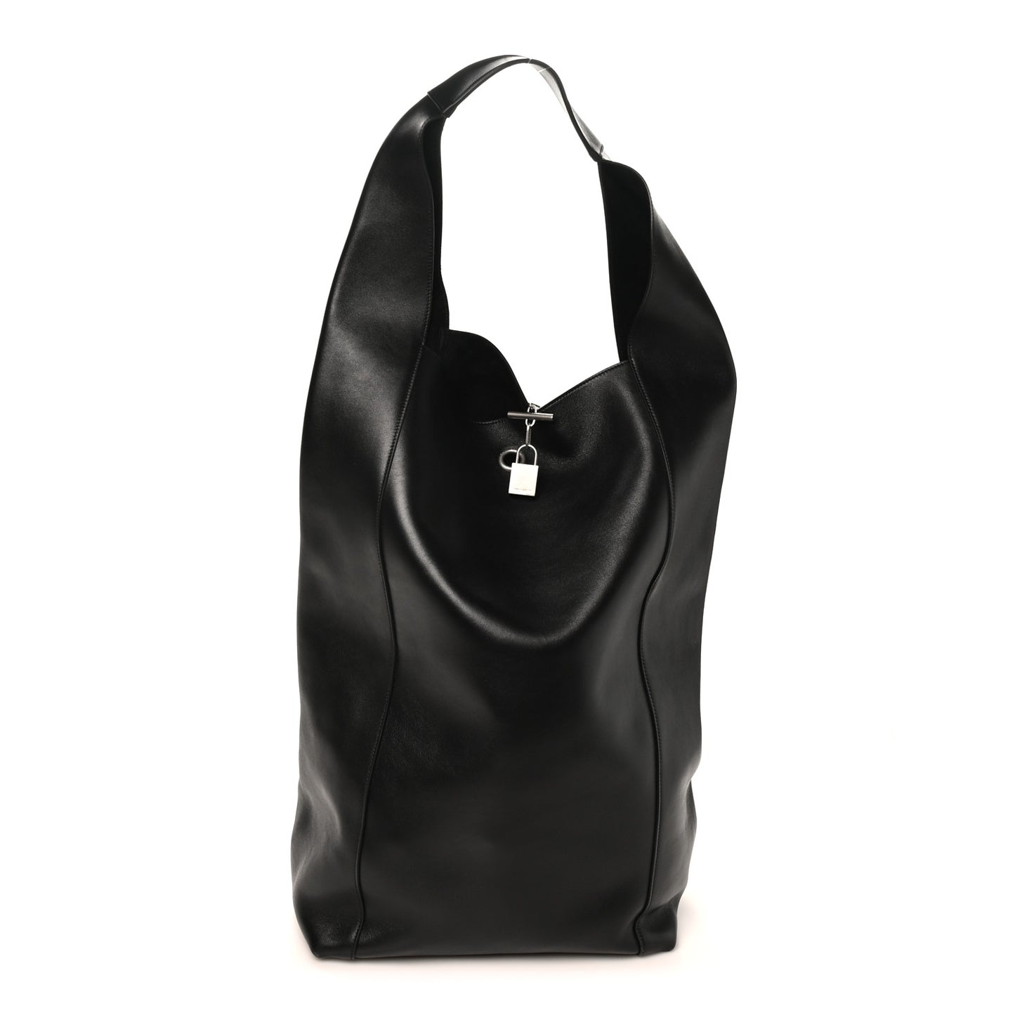 Supple Calfskin Large Tanger Hobo Black
