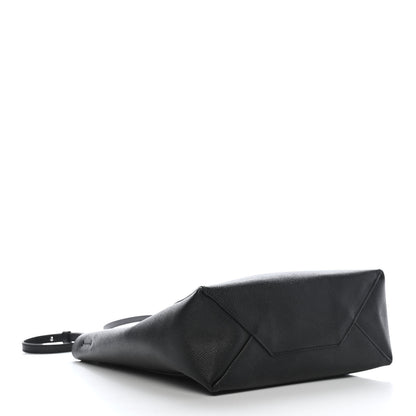 Celine Grained Calfskin Small Vertical Cabas Black 4 of 8