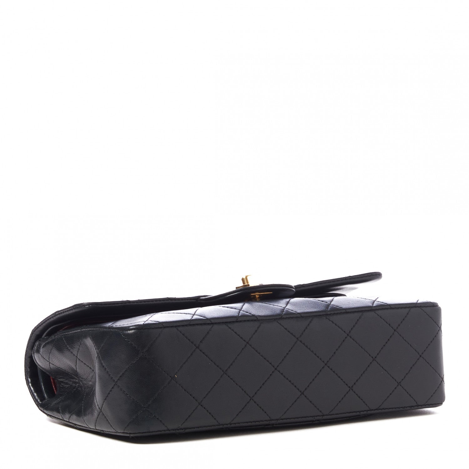 Chanel Lambskin Quilted Small Double Flap Black 3 of 9