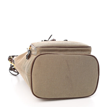 Prada Jacquard Logo Mini Bucket Crossbody Bag Corda Bruciato 4 of 13