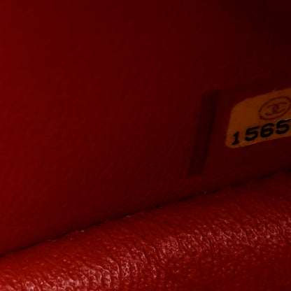 Chanel Lambskin Quilted Jumbo Double Flap Red 7 of 10