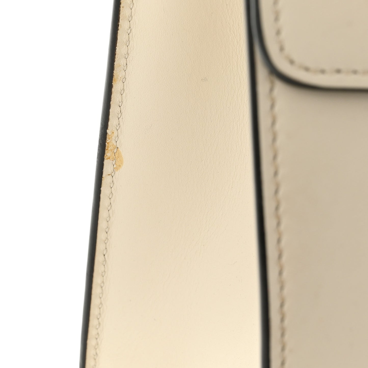 Calfskin Web Medium Sylvie Top Handle Bag White
