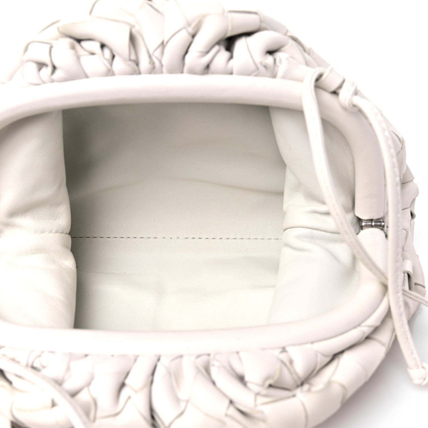 Bottega Veneta Nappa Intrecciato The Mini Pouch Chalk 5 of 9