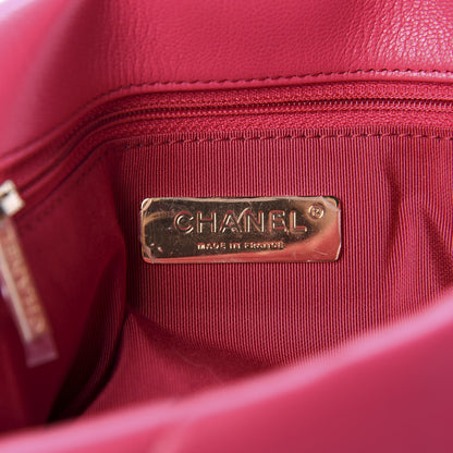 Chanel Goatskin Quilted Medium 19 Flap Pink 8 of 11