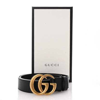 Gucci Calfskin Double G 20mm Belt 75 30 Black 6 of 6