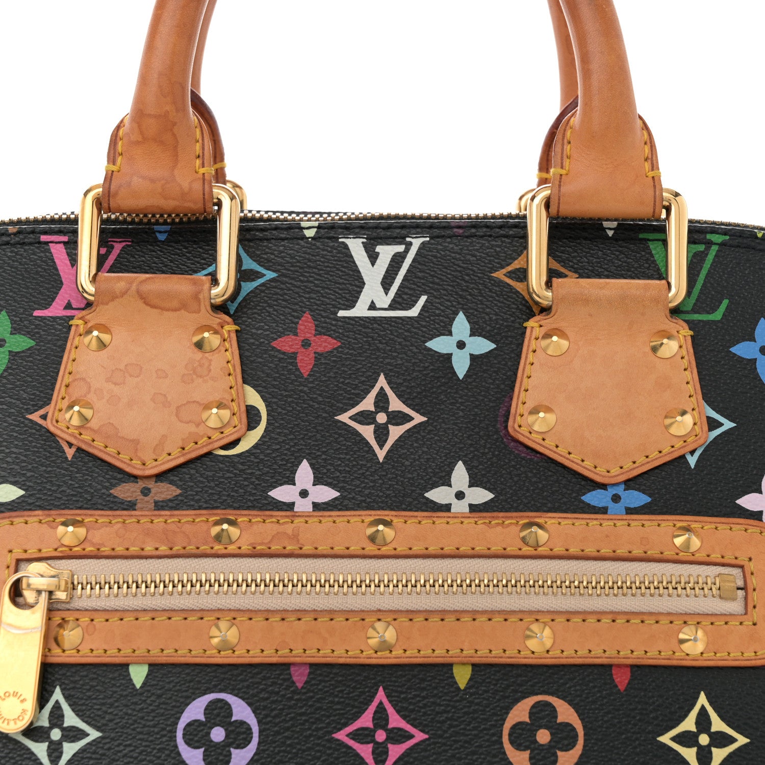 Louis Vuitton Monogram Multicolor Alma Black 8 of 14