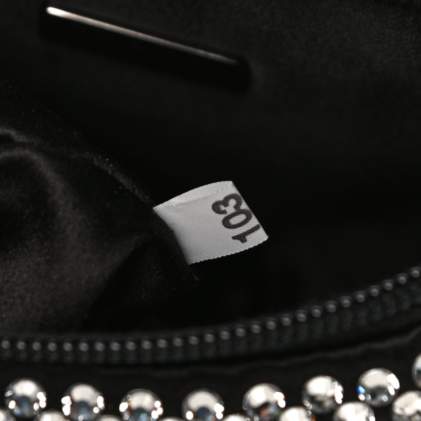 Satin Crystal Mini Re-Edition 2000 Bag Cristal