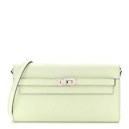 Hermes Epsom Kelly Wallet To Go Vert Fizz 1 of 9