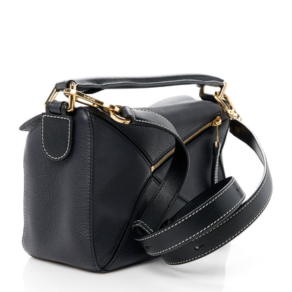 Loewe Calfskin Small Puzzle Bag Midnight Blue Black 3 of 10