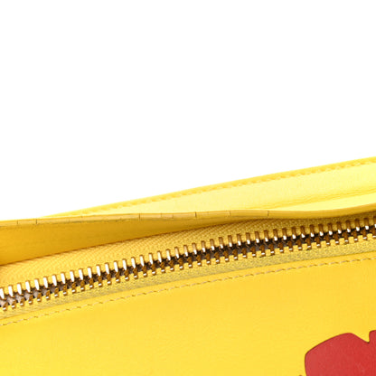 Loewe Calfskin Poppy Print Crossbody Bag Yellow 8 of 13