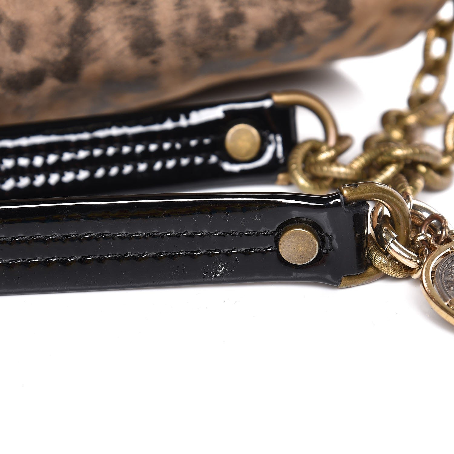 Lanvin Nubuck Leopard Print Large Happy Shoulder Bag 11 of 11