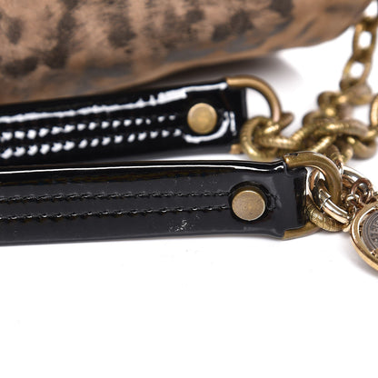 Lanvin Nubuck Leopard Print Large Happy Shoulder Bag 11 of 11