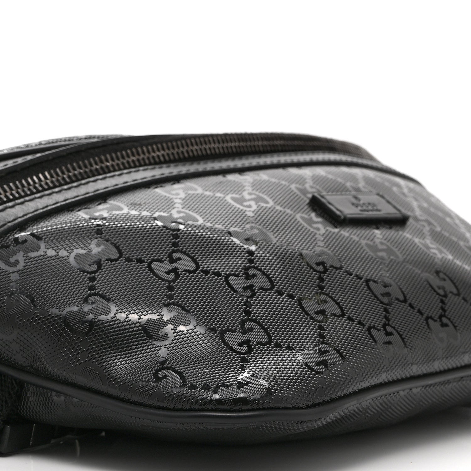 Gucci Imprime Monogram Belt Bag Black 10 of 11