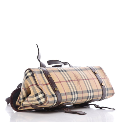 Burberry Haymarket Check Buckle Satchel 4 of 30