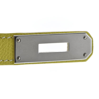 Hermes Epsom Candy Birkin 30 Lime Gris Perle 30 of 34